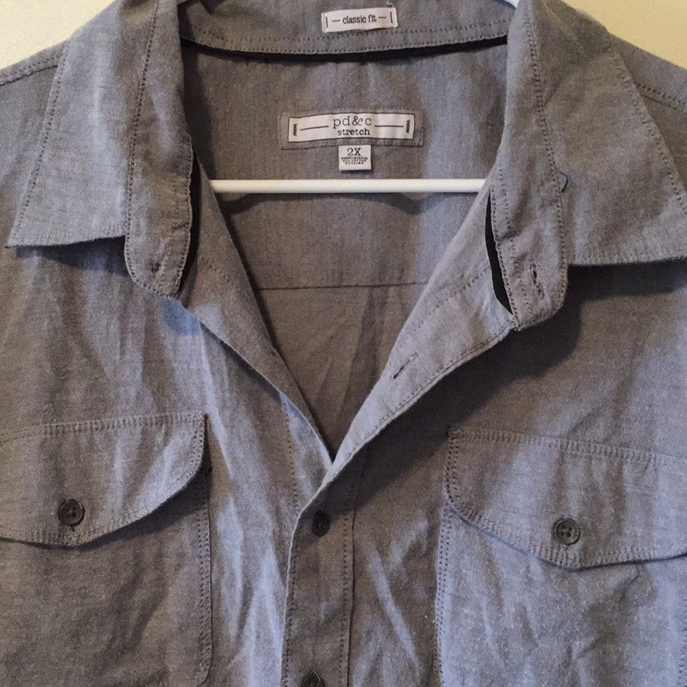 Grey button up - Picture 2 of 5